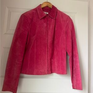 Vintage Pink Leather Jacket